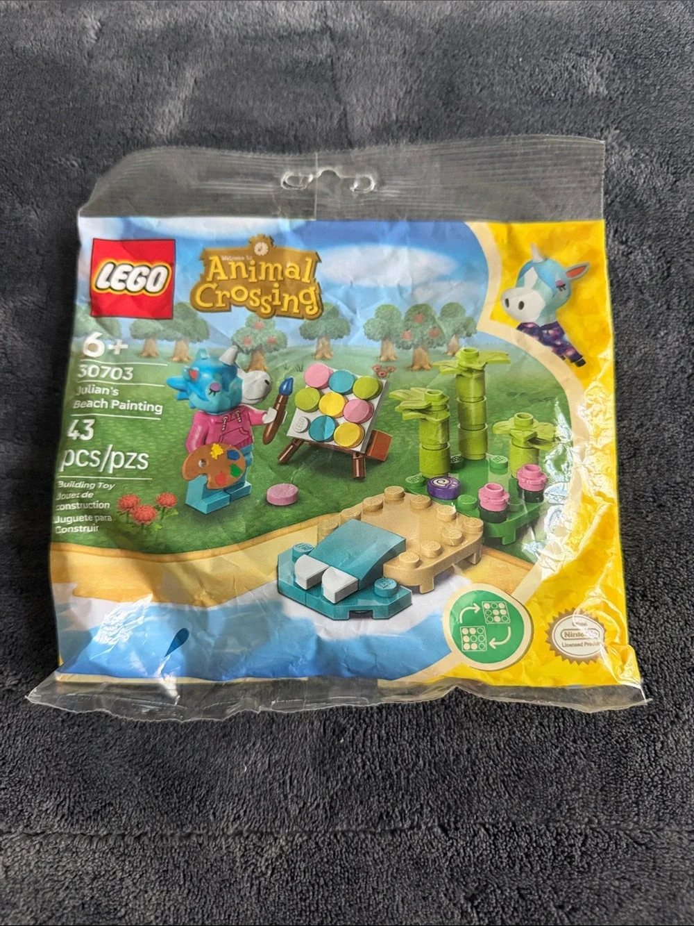 LEGO Animal Crossing Julian Beach Painting set 30703 NWT unopened